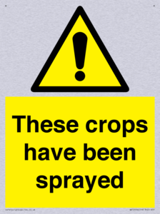 These crops have been sprayed